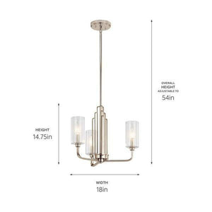 Kichler - Kichler Kimrose Chandelier 3Lt - Lights Canada