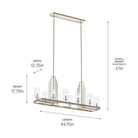 Kichler - Kichler Kimrose Linear Chandelier 10Lt - Lights Canada