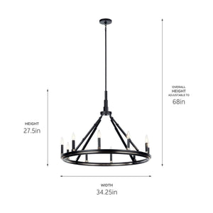 Kichler - Emmala 27.50" 10-Light Chandelier - Lights Canada