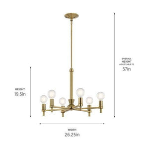 Kichler - Kichler Torvee Chandelier 6Lt - Lights Canada