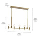 Kichler - Kichler Torvee Linear Chandelier 5Lt - Lights Canada