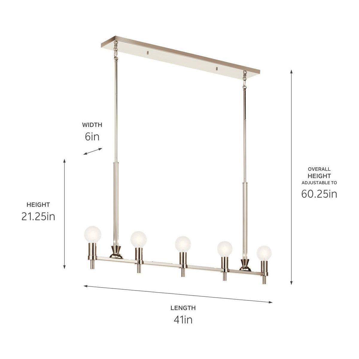 Kichler - Torvee 42" 5-Light Linear Suspension - Lights Canada