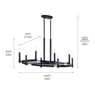 Kichler - Kichler Tolani Oval Chandelier 8Lt - Lights Canada