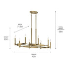 Kichler - Kichler Tolani Oval Chandelier 8Lt - Lights Canada