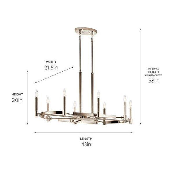 Kichler - Kichler Tolani Oval Chandelier 8Lt - Lights Canada