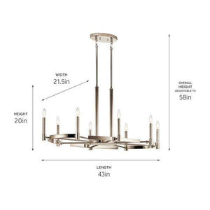 Kichler - Kichler Tolani Oval Chandelier 8Lt - Lights Canada