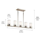 Kichler - Kichler Ciona Linear Chandelier 5Lt - Lights Canada