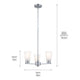 Kichler - Kichler Stamos Chandelier 3Lt - Lights Canada