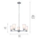 Kichler - Kichler Stamos Chandelier 5Lt - Lights Canada