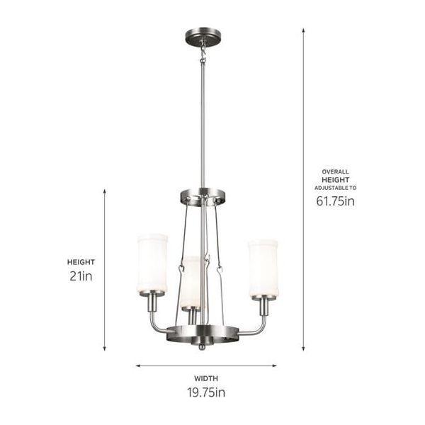 Kichler - Kichler Vetivene Mini Chandelier 3Lt - Lights Canada