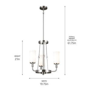 Kichler - Kichler Vetivene Mini Chandelier 3Lt - Lights Canada