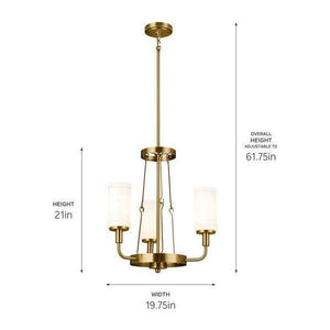 Kichler - Kichler Vetivene Mini Chandelier 3Lt - Lights Canada