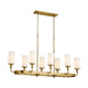 Kichler - Kichler Vetivene Linear Chandelier 8Lt - Lights Canada