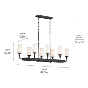 Kichler - Kichler Vetivene Linear Chandelier 8Lt - Lights Canada