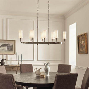 Kichler - Kichler Vetivene Linear Chandelier 8Lt - Lights Canada