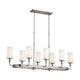 Kichler - Kichler Vetivene Linear Chandelier 8Lt - Lights Canada