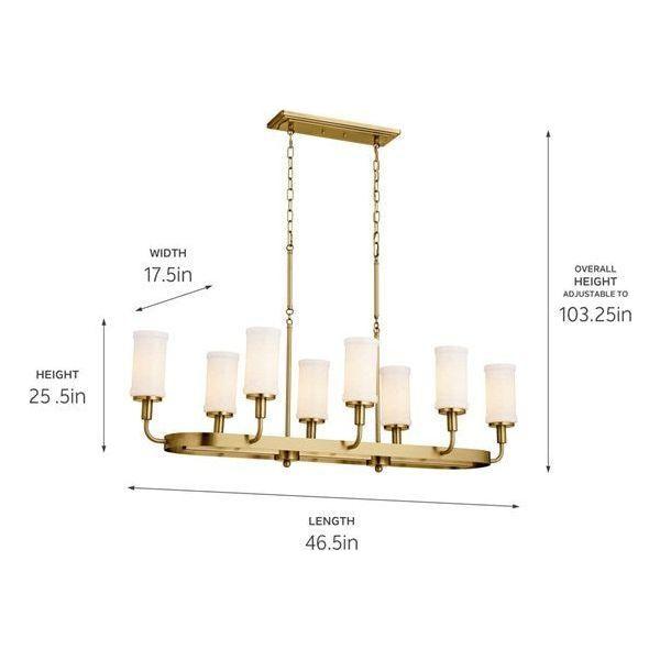 Kichler - Kichler Vetivene Linear Chandelier 8Lt - Lights Canada