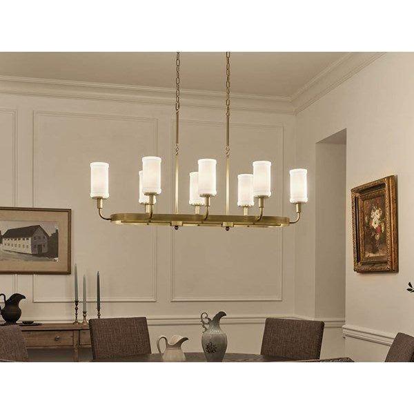 Kichler - Kichler Vetivene Linear Chandelier 8Lt - Lights Canada