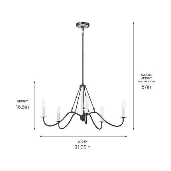 Kichler - Kichler Freesia Chandelier 5Lt - Lights Canada