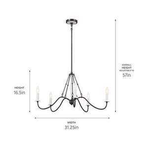 Kichler - Kichler Freesia Chandelier 5Lt - Lights Canada