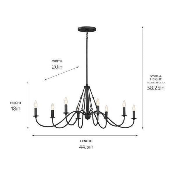 Kichler - Kichler Freesia Oval Chandelier 8Lt - Lights Canada