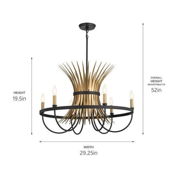 Kichler - Kichler Baile Chandelier 6Lt - Lights Canada