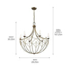 Kichler - Kichler Topiary Chandelier 6Lt - Lights Canada