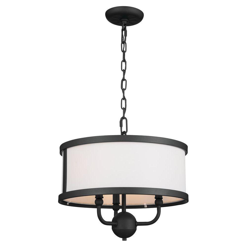 Kichler - Kichler Heddle Chandelier Semi Flush 3Lt - Lights Canada