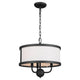 Kichler - Kichler Heddle Chandelier Semi Flush 3Lt - Lights Canada