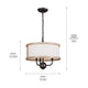 Kichler - Kichler Heddle Chandelier Semi Flush 3Lt - Lights Canada
