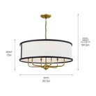 Kichler - Kichler Heddle Chandelier 6Lt - Lights Canada