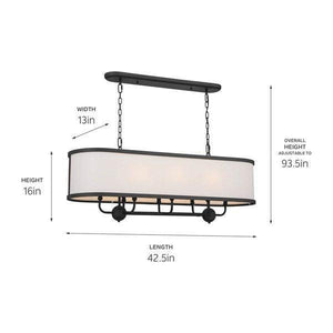 Kichler - Kichler Heddle Linear Chandelier 8Lt - Lights Canada