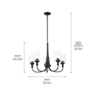 Kichler - Kichler Melis Chandelier 5Lt - Lights Canada