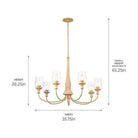 Kichler - Kichler Melis Chandelier 7Lt - Lights Canada