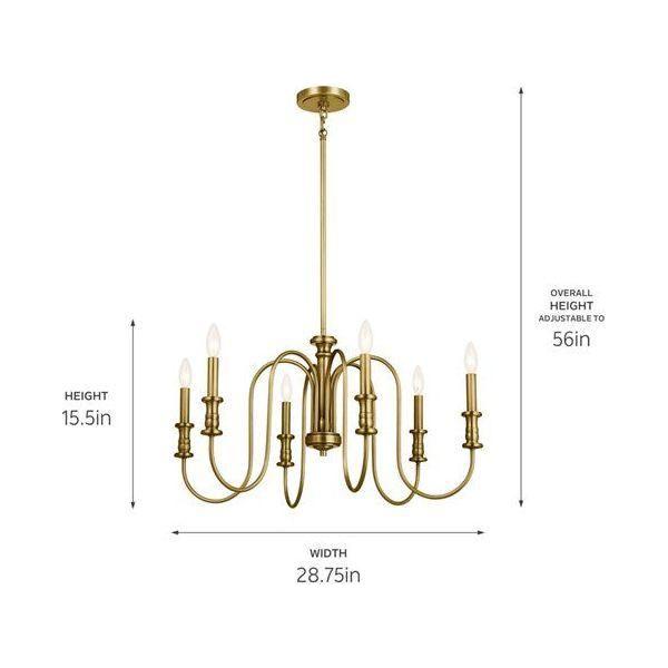 Kichler - Kichler Karthe Chandelier 6Lt - Lights Canada