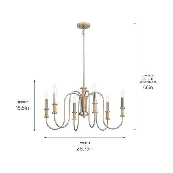 Kichler - Kichler Karthe Chandelier 6Lt - Lights Canada