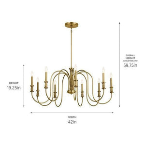 Kichler - Kichler Karthe Chandelier 9Lt - Lights Canada