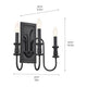 Kichler - Kichler Karthe Wall Sconce 3 Light - Lights Canada
