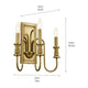 Kichler - Kichler Karthe Wall Sconce 3 Light - Lights Canada