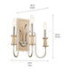Kichler - Kichler Karthe Wall Sconce 3 Light - Lights Canada