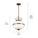 Kichler - Kichler Opal Pendant 2 Light - Lights Canada