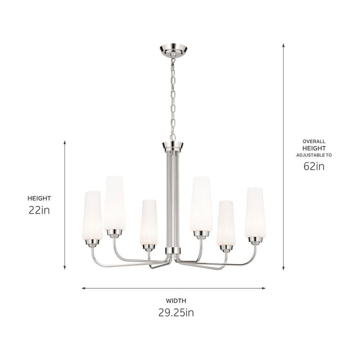 Kichler - Truby 29" 6-Light Chandelier - Lights Canada