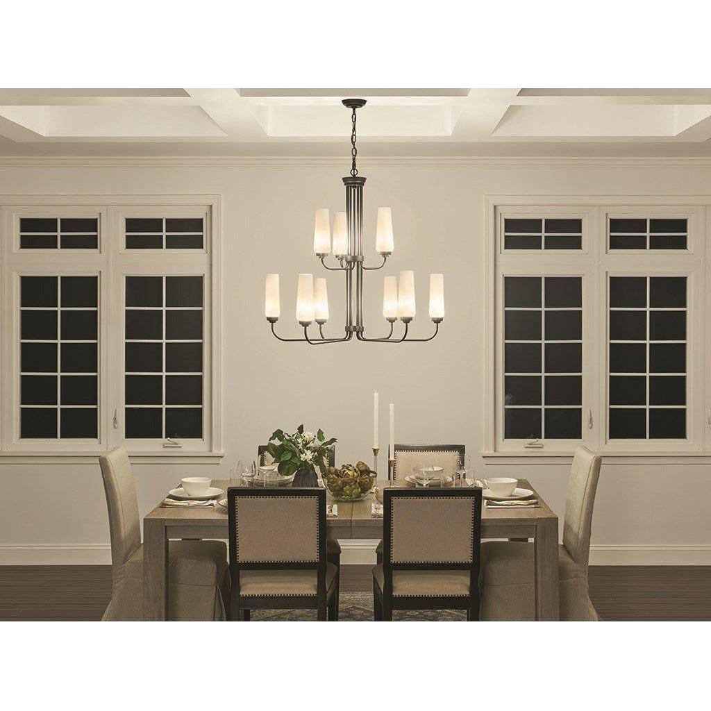 Kichler - Truby 34" 9-Light 2-Tier Chandelier - Lights Canada