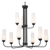 Truby 34" 9-Light 2-Tier Chandelier