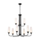 Kichler - Truby 34" 9-Light 2-Tier Chandelier - Lights Canada