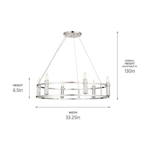 Kichler - Rosalind 6-Light Chandelier - Lights Canada