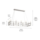 Kichler - Rosalind 12-Light Linear Suspension - Lights Canada