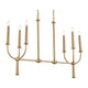 Kichler - Florence 6-Light Linear Suspension - Lights Canada