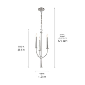 Kichler - Florence 3-Light Mini Chandelier - Lights Canada