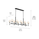 Kichler - Ali 10-Light Linear Suspension - Lights Canada